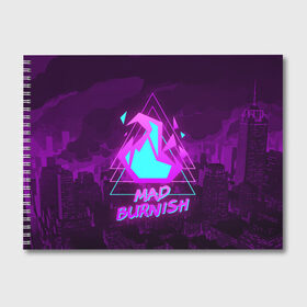 Альбом для рисования с принтом PROMARE MAD BURNISH в Тюмени, 100% бумага
 | матовая бумага, плотность 200 мг. | anime | fdpp | fire rеscue | mad burnish | promare | аниме | гало | лио | опалённые | промар