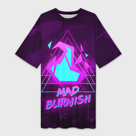Платье-футболка 3D с принтом PROMARE MAD BURNISH в Тюмени,  |  | Тематика изображения на принте: anime | fdpp | fire rеscue | mad burnish | promare | аниме | гало | лио | опалённые | промар