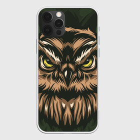 Чехол для iPhone 12 Pro Max с принтом Хищная сова в Тюмени, Силикон |  | Тематика изображения на принте: adventure | outdoor | глаза | злая | лес | плакат | приключения | природа | птица | сова | хищная