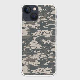 Чехол для iPhone 13 mini с принтом Цифровой камуфляж в Тюмени,  |  | camo | camouflage | digital | military | pixel | армия | битва | военный | война | войска | войсковой | городской | для пустыни | камуфляж | милитари | нато | натовский | пиксели | пиксельный | пустынный | страйкболл