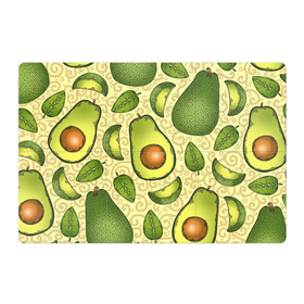 Магнитный плакат 3Х2 с принтом Авокадо в Тюмени, Полимерный материал с магнитным слоем | 6 деталей размером 9*9 см | авокадо | зеленый | лайм | листок
