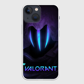 Чехол для iPhone 13 mini с принтом VALORANT OMEN в Тюмени,  |  | omen | riot games | valorant | валорант | детская | детям | игра | компьютерная игра | омен | омэн | персонаж | стрельба | стрелялка | шутер