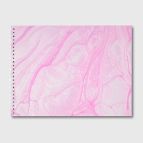 Альбом для рисования с принтом розовые разводы краска зефир в Тюмени, 100% бумага
 | матовая бумага, плотность 200 мг. | Тематика изображения на принте: абстракция | зефир | краска. разводы | нежный | повседневный | простой | светлый
