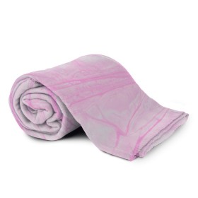 Плед 3D с принтом розовые разводы краска зефир в Тюмени, 100% полиэстер | закругленные углы, все края обработаны. Ткань не мнется и не растягивается | абстракция | зефир | краска. разводы | нежный | повседневный | простой | светлый