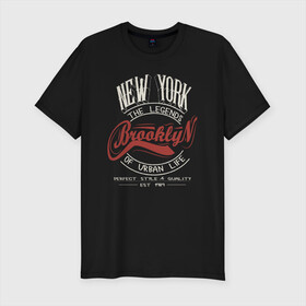 Мужская футболка хлопок Slim с принтом Городские легенды Нью-Йорка в Тюмени, 92% хлопок, 8% лайкра | приталенный силуэт, круглый вырез ворота, длина до линии бедра, короткий рукав | Тематика изображения на принте: bronx | brooklyn | city | manhattan | new york | queens | retro | staten island | usa | vintage | бронкс | бруклин | винтаж | джерси | квинс | легенды | мантэттен | манхеттен | манхэттэн | нью джерси | нью йорк | остров | ретро | стейтен айленд |