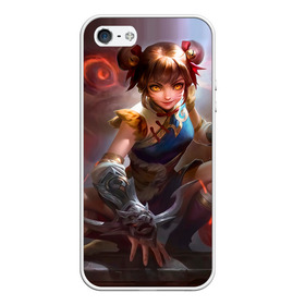 Чехол для iPhone 5/5S матовый с принтом mobile legends в Тюмени, Силикон | Область печати: задняя сторона чехла, без боковых панелей | Тематика изображения на принте: 5v5 | dota | game | heroes | legends | moba | mobile | mobile legends | mobile moba | pubg | pvp | герои | дети | для женщин | для мужчин | дота | игра | легенда | моба | мобла