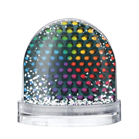 Снежный шар с принтом 3Д спектр в Тюмени, Пластик | Изображение внутри шара печатается на глянцевой фотобумаге с двух сторон | горошек | железо | жесть | излучение | иллюзия | круги | лампочки | металл | оболочка | объём | радуга | сияние | соты | сталь | фонари | шарики | шары