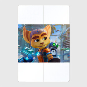 Магнитный плакат 2Х3 с принтом Ratchet & Clank Rift Apart в Тюмени, Полимерный материал с магнитным слоем | 6 деталей размером 9*9 см | Тематика изображения на принте: ratchet  clank rift apart | игра | персонаж | рисунок