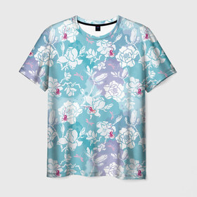 Мужская футболка 3D с принтом Mulan Flowers Pattern в Тюмени, 100% полиэфир | прямой крой, круглый вырез горловины, длина до линии бедер | flowers | mulan | vdosadir | бэрри кук | мулан | тони бэнкрофт | цветы