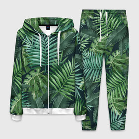 Мужской костюм 3D с принтом Тропики в Тюмени, 100% полиэстер | Манжеты и пояс оформлены тканевой резинкой, двухслойный капюшон со шнурком для регулировки, карманы спереди | summer | банановая | банановые | джунгли | зелень | краски | летняя | лето | листики | листы | листья | надпись | настроение | отдых | отпуск | пальма | пальмовые | пальмы | папоротник | пляжная | позитив