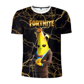 Мужская футболка 3D спортивная с принтом Peely Fortnite в Тюмени, 100% полиэстер с улучшенными характеристиками | приталенный силуэт, круглая горловина, широкие плечи, сужается к линии бедра | banan | banana | banana peely | chapter 2 | fortnite | fortnite 2 | fortnitemare | peely | peely fortnite | банан | банан из фортнайт | лого фортнайт | пиили | пилли | фортнайт | фортнайт 2 | фортнайт вторая глава | фортнайт глава 2