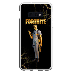 Чехол для Samsung S10E с принтом Gold Midas Fortnite 2 в Тюмени, Силикон | Область печати: задняя сторона чехла, без боковых панелей | chapter 2 | fortnite | fortnite 2 | gold midas | gold midas fortnite | gold midas fortnite 2 | midas | season 2 | золотой | золотой мидас | лого фортнайт | мидас | сезон 2 | фортнайт | фортнайт 2 | фортнайт вторая глава | фортнайт глава 2