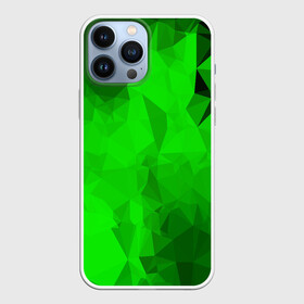 Чехол для iPhone 13 Pro Max с принтом GREEN в Тюмени,  |  | Тематика изображения на принте: abstract | abstraction | color | fractal | geometry | paitnt | polygon | polygonal | psy | абстракция | геометрия | краски | неоновые | полигоны | психоделика | фрактал