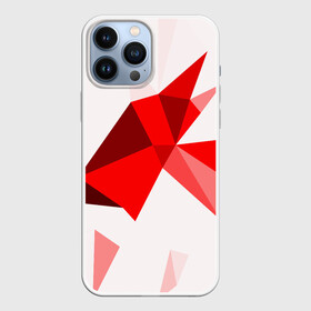 Чехол для iPhone 13 Pro Max с принтом GEOMETRY RED в Тюмени,  |  | Тематика изображения на принте: abstract | abstraction | color | fractal | geometry | paitnt | polygon | polygonal | psy | абстракция | геометрия | краски | неоновые | полигоны | психоделика | фрактал