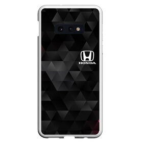 Чехол для Samsung S10E с принтом HONDA в Тюмени, Силикон | Область печати: задняя сторона чехла, без боковых панелей | honda | авто | автомобиль | логотип | марка | машина | надпись | текстура | хонда