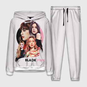 Женский костюм 3D (с толстовкой) с принтом blackpink в Тюмени,  |  | black  pink | blackpink | jennie | jisoo | k pop | lalisa | группа | к поп | корейская группа | розовый | черный