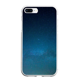 Чехол для iPhone 7Plus/8 Plus матовый с принтом BlueSpace в Тюмени, Силикон | Область печати: задняя сторона чехла, без боковых панелей | Тематика изображения на принте: blue | space | star | вселенная | галактика | звезды | космос