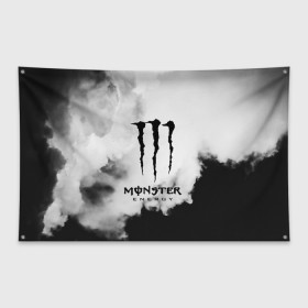 Флаг-баннер с принтом MONSTER ENERGY в Тюмени, 100% полиэстер | размер 67 х 109 см, плотность ткани — 95 г/м2; по краям флага есть четыре люверса для крепления | adrenalin | energy monster | monster | monster energy | monstr | sport | адреналин | монстер | монстр | напиток | спорт | энергетик