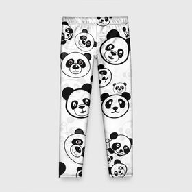 Детские леггинсы 3D с принтом Панды в Тюмени, полиэстер 85%, спандекс 15% | эластичный пояс, зауженный крой | Тематика изображения на принте: арт | животное | животные | зверь | картинка | коала | медведь | мишка | настроение | пальма | панда | панды | рисунок | текстура