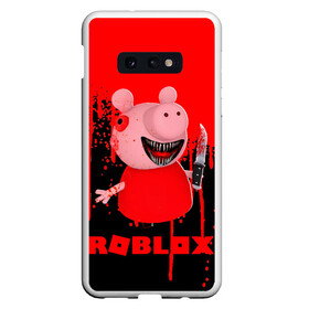 Чехол для Samsung S10E с принтом Roblox piggy Свинка Пигги в Тюмени, Силикон | Область печати: задняя сторона чехла, без боковых панелей | Тематика изображения на принте: game | gamer | logo | minecraft | piggi | roblox | simulator | игра | конструктор | лого | пигги | свинья | симулятор | строительство | фигура