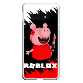Чехол для Samsung S10E с принтом Roblox piggy Свинка Пигги в Тюмени, Силикон | Область печати: задняя сторона чехла, без боковых панелей | game | gamer | logo | minecraft | piggi | roblox | simulator | игра | конструктор | лого | пигги | свинья | симулятор | строительство | фигура