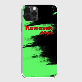 Чехол для iPhone 12 Pro Max с принтом Kawasaki в Тюмени, Силикон |  | Тематика изображения на принте: kawasaki | moto | ninja | брызги | дорога | кавасаки | краска | мотоцикл | надпись | неон | ниндзя | паутина | скорость | текстура