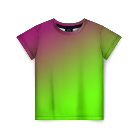 Детская футболка 3D с принтом Кислотная в Тюмени, 100% гипоаллергенный полиэфир | прямой крой, круглый вырез горловины, длина до линии бедер, чуть спущенное плечо, ткань немного тянется | gradient | summer | textures | tie dye | абстракт | градиент | лето | переход | радуга | тай дай | текстура | текстуры | хиппи | цвета