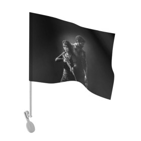 Флаг для автомобиля с принтом THE LAST OF US 2 ДЖОЭЛ ЭЛЛИ в Тюмени, 100% полиэстер | Размер: 30*21 см | cicadas | fireflies | naughty dog | the last of us | the last of us part 2 | tlou | tlou2 | джоэл | последние из нас | цикады | элли