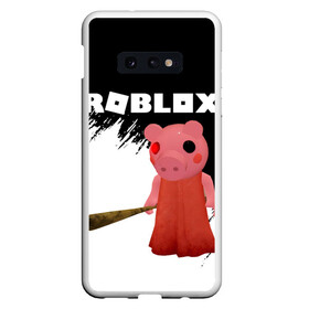 Чехол для Samsung S10E с принтом Roblox piggy Свинка Пигги в Тюмени, Силикон | Область печати: задняя сторона чехла, без боковых панелей | Тематика изображения на принте: game | gamer | logo | minecraft | piggi | roblox | simulator | игра | конструктор | лого | пигги | свинья | симулятор | строительство | фигура