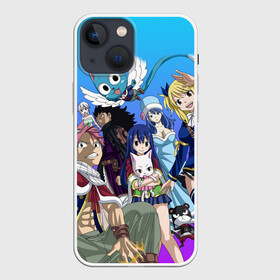 Чехол для iPhone 13 mini с принтом All heroes of Fairy Tail в Тюмени,  |  | fairy tail | аниме | анимэ | манга | мультфильм | персонаж | сказка | фаир таил | фаиру таил | фейри тейл | фильм | хвост феи