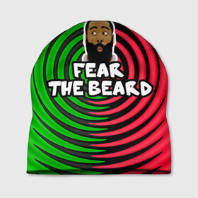Шапка 3D с принтом Джеймс Харден - Бойся бороды в Тюмени, 100% полиэстер | универсальный размер, печать по всей поверхности изделия | 2020 | beard | james harden | баскетбол | борода | бородатый | джеймс харден | тренд
