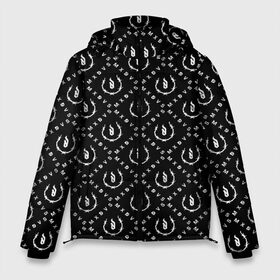 Мужская зимняя куртка 3D с принтом MXDVS в Тюмени, верх — 100% полиэстер; подкладка — 100% полиэстер; утеплитель — 100% полиэстер | длина ниже бедра, свободный силуэт Оверсайз. Есть воротник-стойка, отстегивающийся капюшон и ветрозащитная планка. 

Боковые карманы с листочкой на кнопках и внутренний карман на молнии. | logo | logo mxdvs | mxdvs | арт | бренд | бренд mxdvs | лого | логотип | мхдвс | надпись | роза | шипы