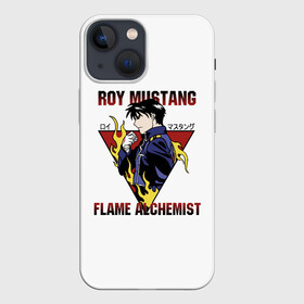 Чехол для iPhone 13 mini с принтом Мустанг Fullmetal alchemist в Тюмени,  |  | alchemist | flame | fullmetal | japan | mustang | roy | алекс | алхимик | альфонс | аниме | армстронг | государственный | лиза | мустанг | огненный | полковник | рой | стальной | стиль | хоукай | цельнометаллический | эдвард