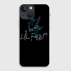 Чехол для iPhone 13 mini с принтом lil Peep в Тюмени,  |  | cry baby | leel | pip | лил | лил пип | модная музыка | модный рэп | музыка | неон | пип | птица | птичка | реп | рэп | рэпер