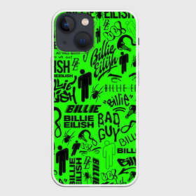Чехол для iPhone 13 mini с принтом BILLIE EILISH | БИЛЛИ АЙЛИШ LOGOBOMBING в Тюмени,  |  | be | billie | billie eilish | blohsh | ghoul | logobombing | билли | билли айлиш | биляш | логобомбинг