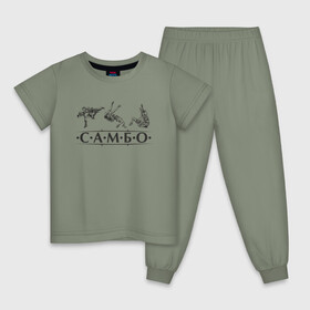Детская пижама хлопок с принтом Самбо в Тюмени, 100% хлопок |  брюки и футболка прямого кроя, без карманов, на брюках мягкая резинка на поясе и по низу штанин
 | sambo | боевое искусство | борьба | единоборство | самбо | самозащита | самооборона | спорт
