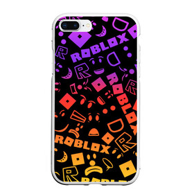 Чехол для iPhone 7Plus/8 Plus матовый с принтом Roblox в Тюмени, Силикон | Область печати: задняя сторона чехла, без боковых панелей | dynablocks | for kids | funny | roblox | robux | roleplay | белый | блоки | вселенная | герои | красный | кубики | роблокс | симулятор
