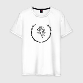 Мужская футболка хлопок с принтом MXDVS / ROSE в Тюмени, 100% хлопок | прямой крой, круглый вырез горловины, длина до линии бедер, слегка спущенное плечо. | 1993 | 19993 | bones | brend | kill yourself | make earth great again | max | mxdvs | mxdvs logo | mxdvs mask | mxdvs маска | rose | roses | skull | street wear | terror | бренд | кости | макс | макс рейндерс | мхдвс | роза | череп