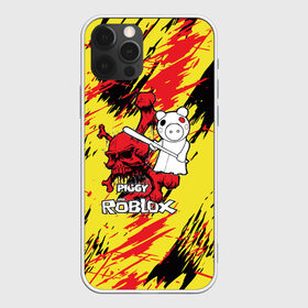 Чехол для iPhone 12 Pro с принтом Свинка Пигги из Roblox в Тюмени, силикон | область печати: задняя сторона чехла, без боковых панелей | pig | piggi | roblox | svinka | игра | пигги