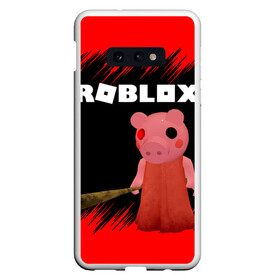 Чехол для Samsung S10E с принтом Roblox piggy Свинка Пигги в Тюмени, Силикон | Область печати: задняя сторона чехла, без боковых панелей | Тематика изображения на принте: game | gamer | logo | minecraft | piggi | roblox | simulator | игра | конструктор | лого | пигги | свинья | симулятор | строительство | фигура