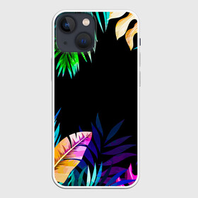 Чехол для iPhone 13 mini с принтом Тропическая Ночь в Тюмени,  |  | Тематика изображения на принте: nature | summer | азия | бали | бамбук | деревья | джунгли | жара | зелень | кусты | лес | летний | лето | листья | море | острова | отдых | отпуск | пальмы | папоротник | пляж | природа | растения | солнце