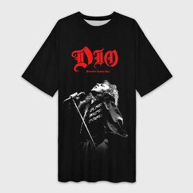 Платье-футболка 3D с принтом Dio 6 в Тюмени,  |  | dio | hard | rock | ronnie james dio | дио | рок | хард