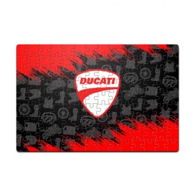 Пазл магнитный 126 элементов с принтом DUCATI [2] в Тюмени, полимерный материал с магнитным слоем | 126 деталей, размер изделия —  180*270 мм | Тематика изображения на принте: ducati | moto | дукати | мото | мотоцикл