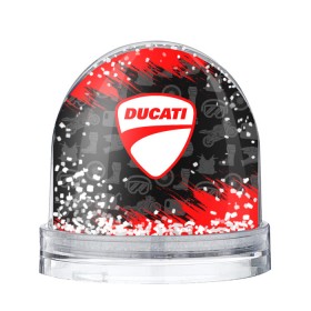 Снежный шар с принтом DUCATI [2] в Тюмени, Пластик | Изображение внутри шара печатается на глянцевой фотобумаге с двух сторон | ducati | moto | дукати | мото | мотоцикл