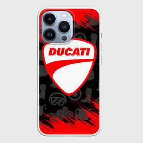 Чехол для iPhone 13 Pro с принтом DUCATI [2] в Тюмени,  |  | Тематика изображения на принте: ducati | moto | дукати | мото | мотоцикл