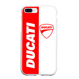 Чехол для iPhone 7/8 Plus матовый с принтом DUCATI [4] в Тюмени, Силикон | Область печати: задняя сторона чехла, без боковых панелей | ducati | moto | дукати | мото | мотоцикл