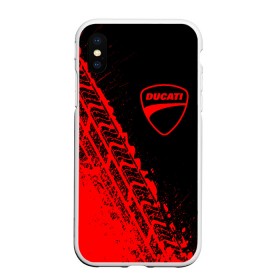 Чехол для iPhone XS Max матовый с принтом DUCATI [3] в Тюмени, Силикон | Область печати: задняя сторона чехла, без боковых панелей | Тематика изображения на принте: ducati | moto | дукати | мото | мотоцикл