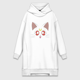 Платье-худи хлопок с принтом Sailor Moon Luna в Тюмени,  |  | animal | cat | cuty | eyes | face | kitty | luna | moon | pet | sailor moon | глаза | котенок | кошка | луна | милота | мордочка кота | мультяшки | питомец | сейлор мун | сейлормун | сейлормун луна | сэйлор мун