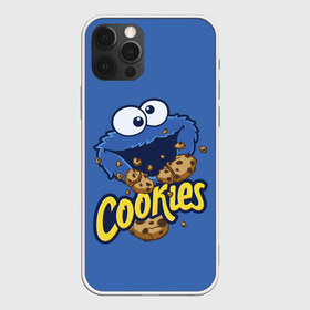 Чехол для iPhone 12 Pro Max с принтом Cookies в Тюмени, Силикон |  | cookie | cookiemonster | delicious | eat | monster | yummy | еда | коржик | куки | кукимонстр | монстр | печенье | сезам | сладости | улица | улицасезам