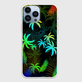 Чехол для iPhone 13 Pro Max с принтом ПАЛЬМЫ   ТРОПИКИ в Тюмени,  |  | flowers | hotline miami | neon | new retro wave | outrun | outrun electro | palmen | rainbow | retro | retrowave | summer | synth | synthwave | tropical | лето | неон | пальмы | радуга | растения | ретро | тропики | хотлайн майами | цветы